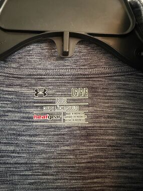 Under Armour Navy Space-Dyed HeatGear Loose Fit Top - LG